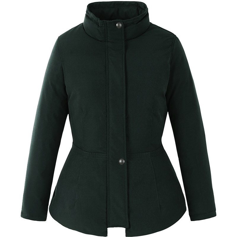 艾莱依O2O羽绒服女短款2018新款韩版时尚宽松外套