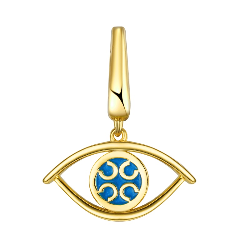 澳洲orange cube 幸运马蹄系列 女士百搭潮流挂坠18K金挂件深蓝星眸新款送女友礼物