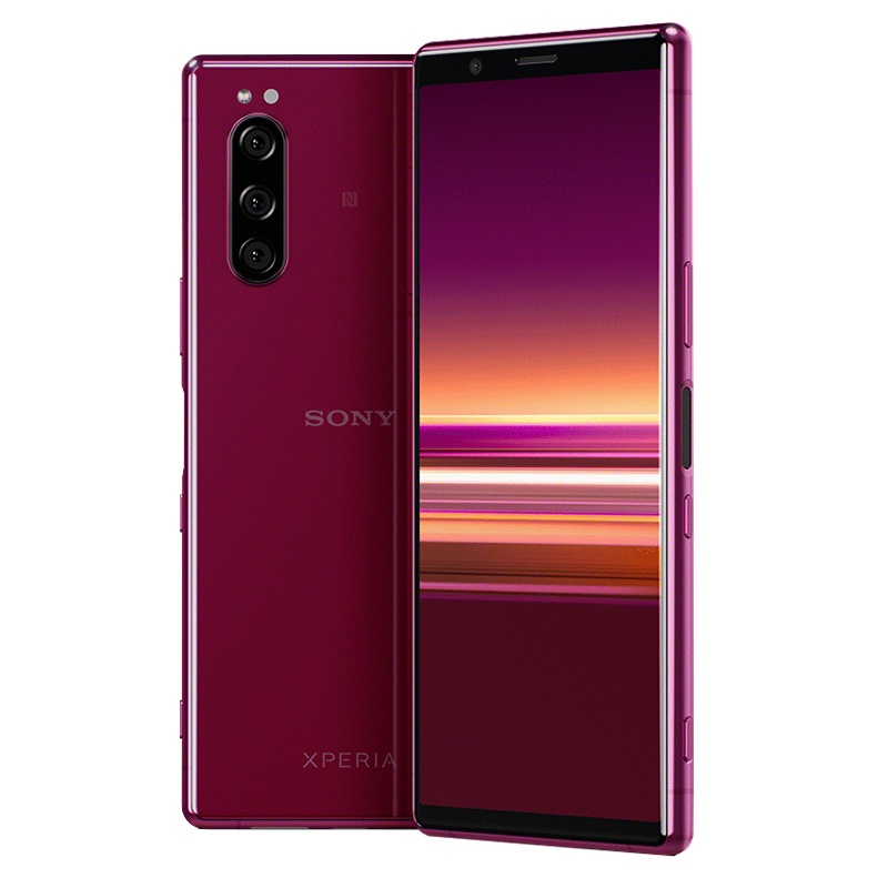 Sony索尼手机Xperia 5三摄拍照录影4G游戏骁龙855双卡双待智能手机 酒红