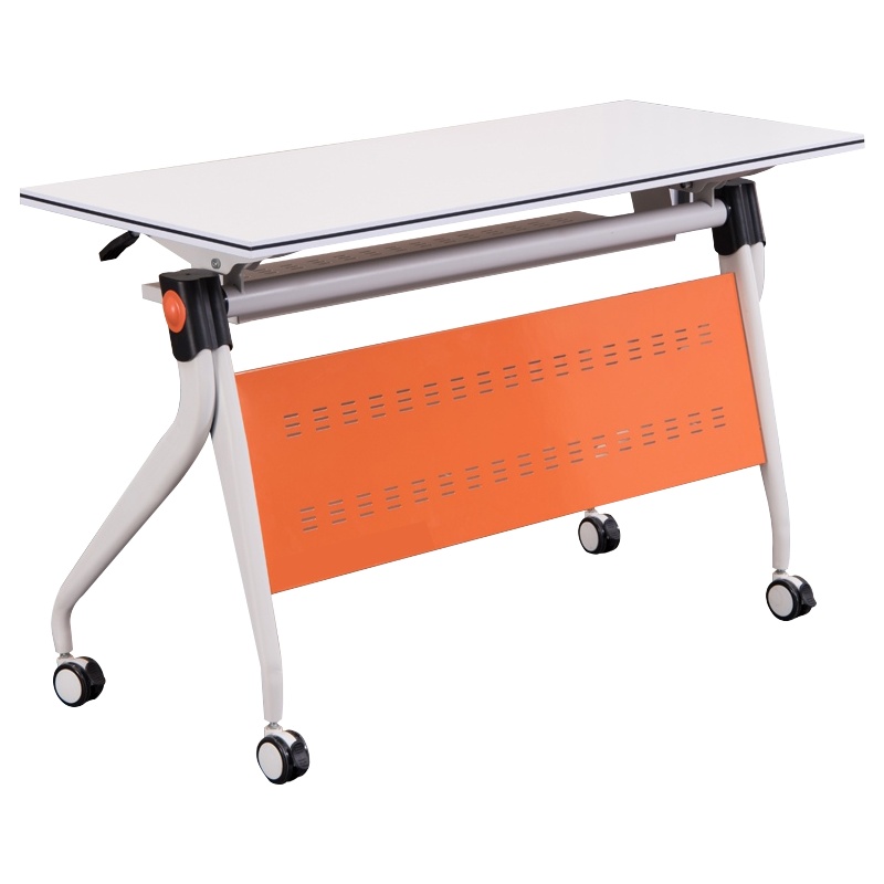 创世人 滑轮折叠培训桌多功能拼接组合会议桌长条桌课桌