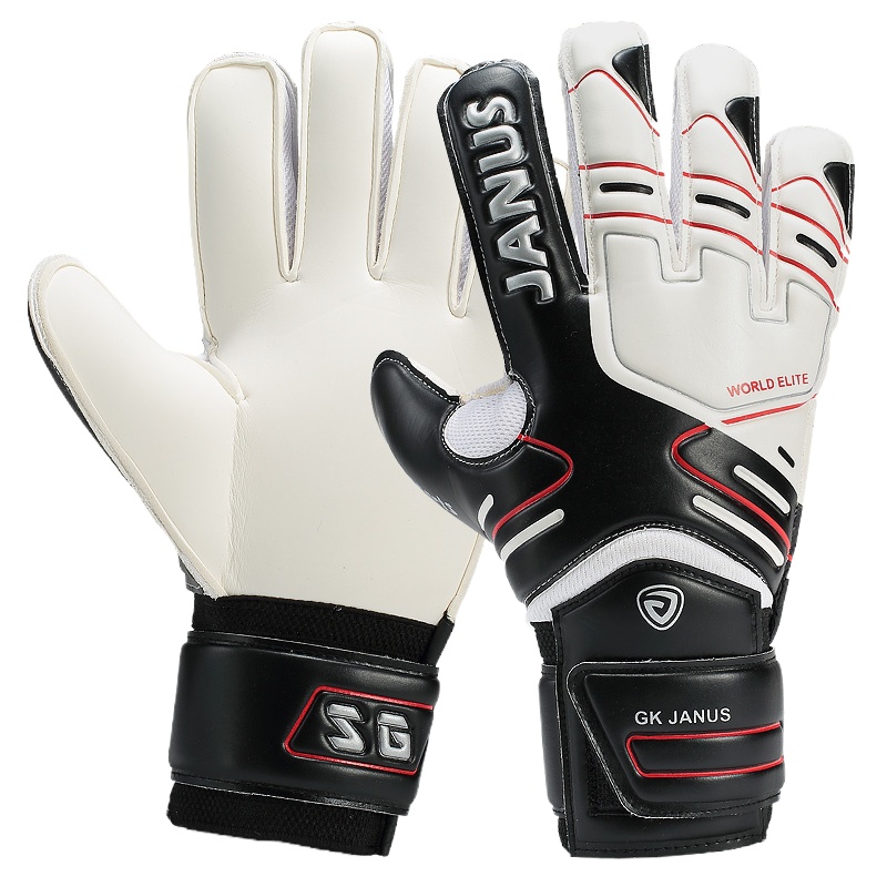 JANUS 足球守门员手套 门将成人儿童专业小学生护指装备防滑训练耐磨男