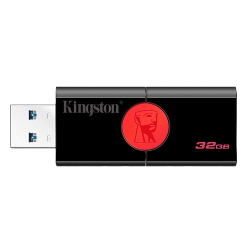 金士顿 DT106系统投标车载高速U盘优盘USB3.1 黑红款 精英版 32G