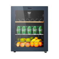 美的(Midea)66升 家用恒温红酒柜冰吧 冷藏雪茄酒柜 茶叶化妆品小型玻璃冰柜 JC-66GM