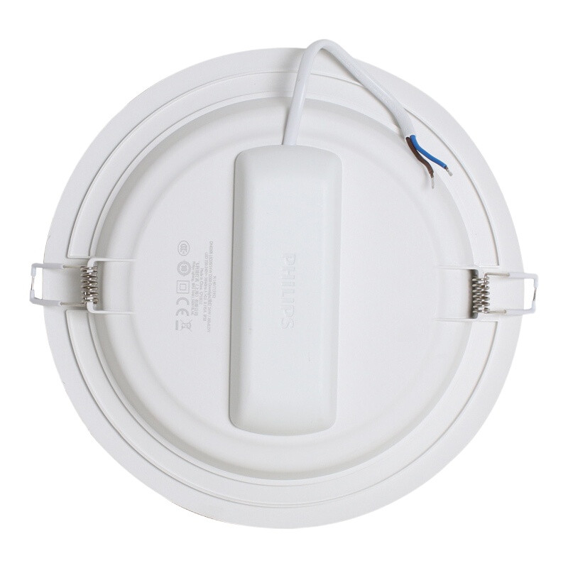 飞利浦筒灯led天花灯办公室吊顶洞灯超薄孔灯明欣大尺寸高亮11W开孔125mm6500k白光