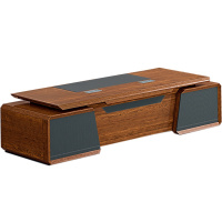 迪欧 DIOUS 现代新中式办公桌 主管桌 经理桌 老板桌 总裁桌 大班台 EAF-01D24-1-2.4米