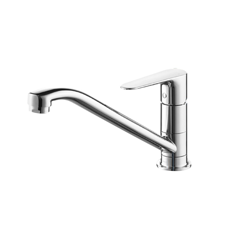 摩恩 冷热水龙头铜体低抛单把旋转防溅水槽洗菜盆洗碗盆厨盆厨房龙头50100