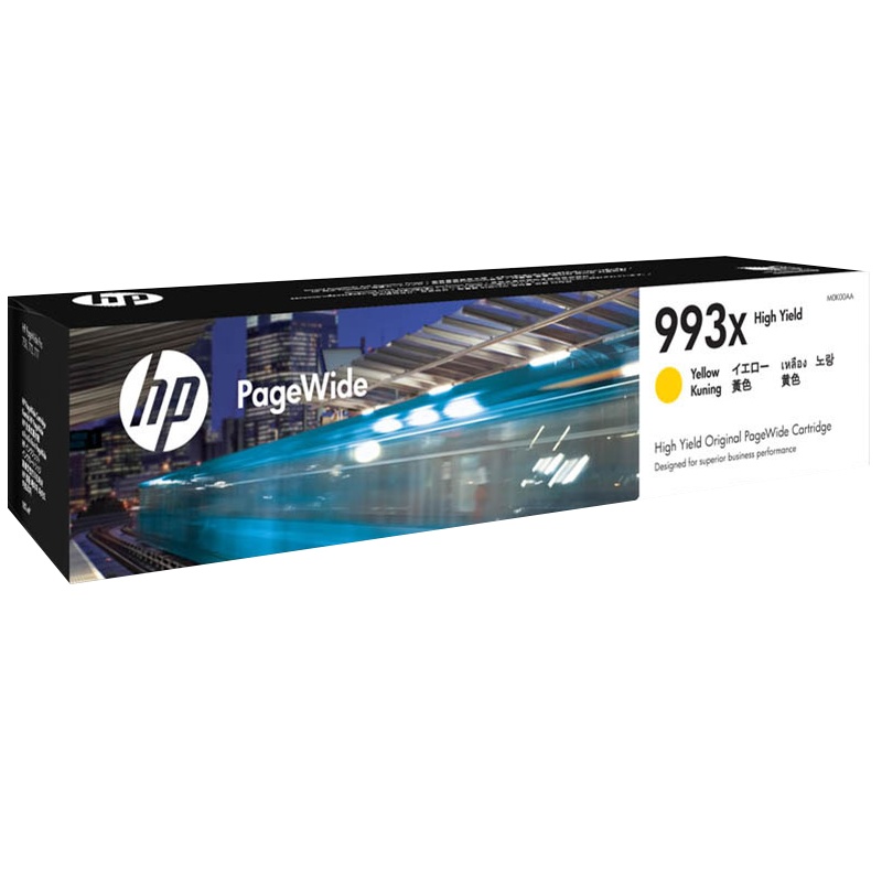 HP 993X 大容量黄色页宽打印机耗材M0K00AA(单位:支)