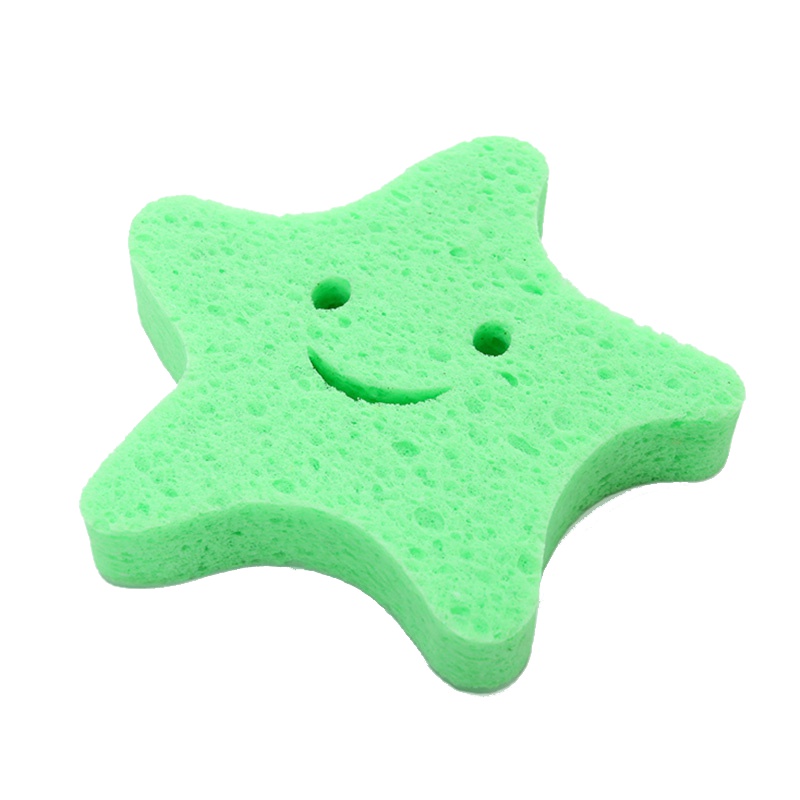 马博士天然木浆沐浴棉/宝宝喜欢的 可爱海星造型 洗澡棉 超柔软 海星款