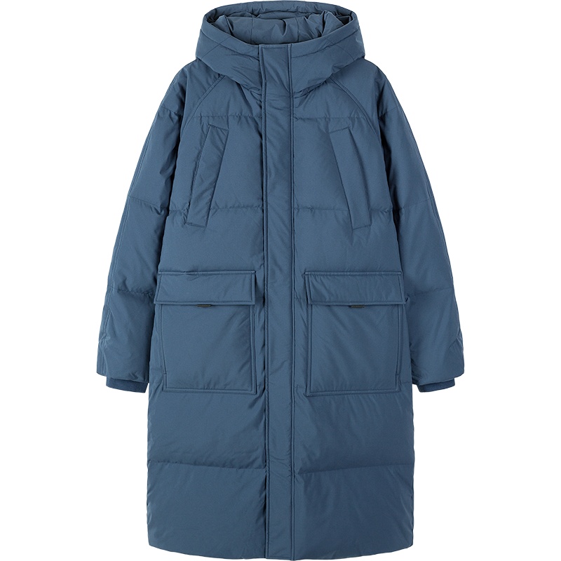 森马工装羽绒服男宽松2019冬季新款韩版中长款外套休闲连帽上衣潮