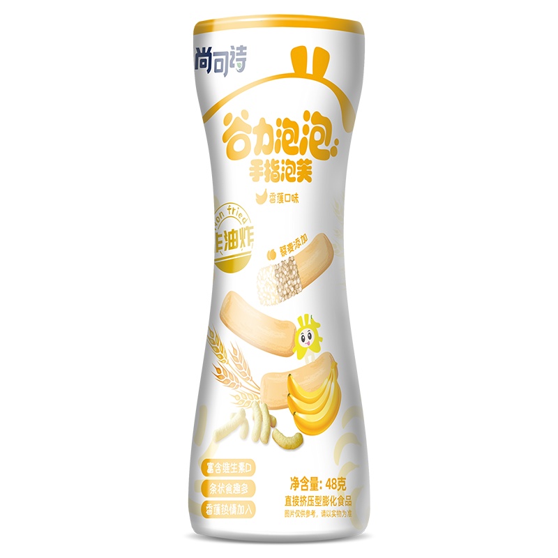 尚可诗谷力泡泡泡芙条香蕉口味零食