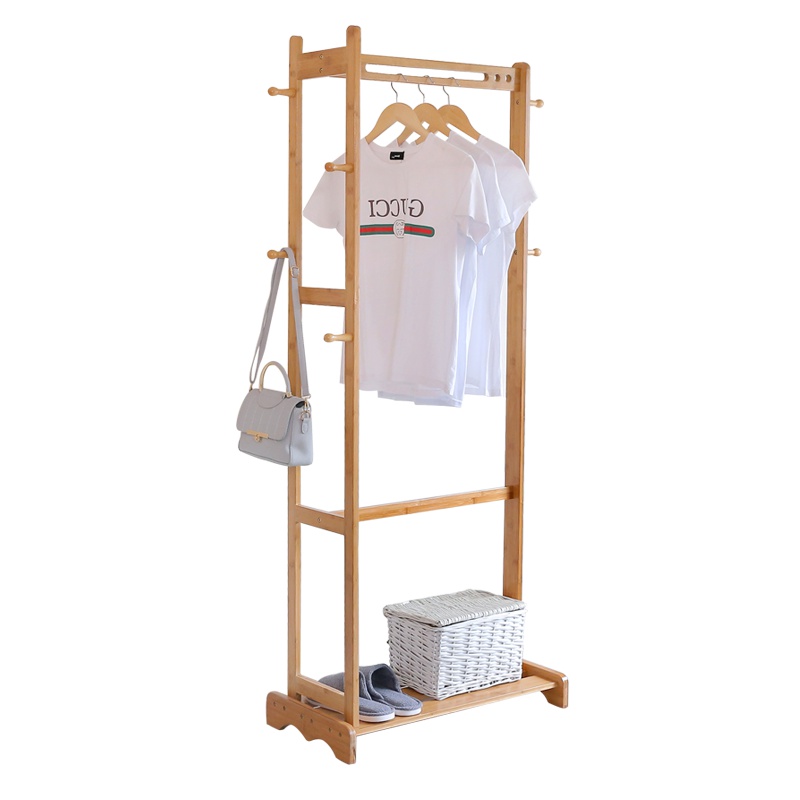 邦禾衣帽架落地卧室挂衣架简易衣服架子家用衣架经济型挂钩置物架