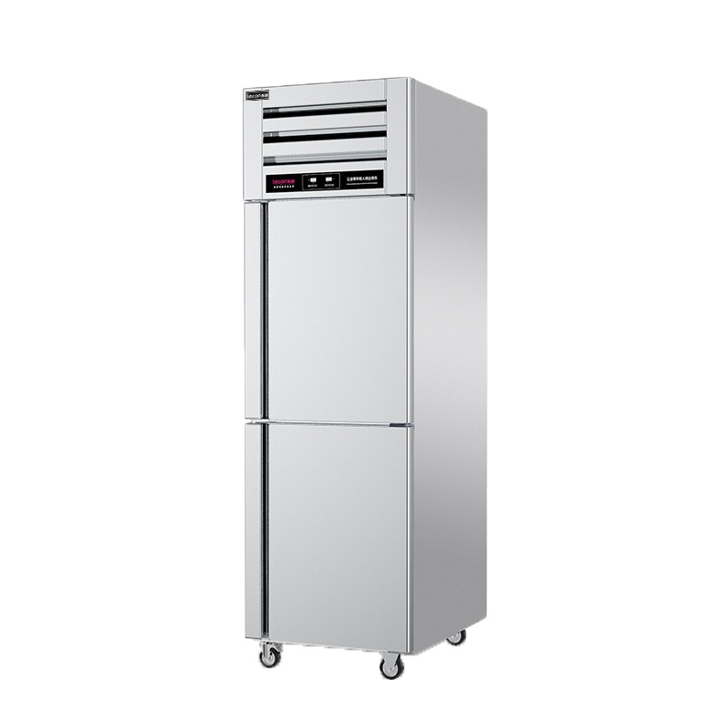 乐创(lecon)商用双门冰柜 立式厨房保鲜柜节能压缩机 工程豪华款双温 LC-J-EMG03