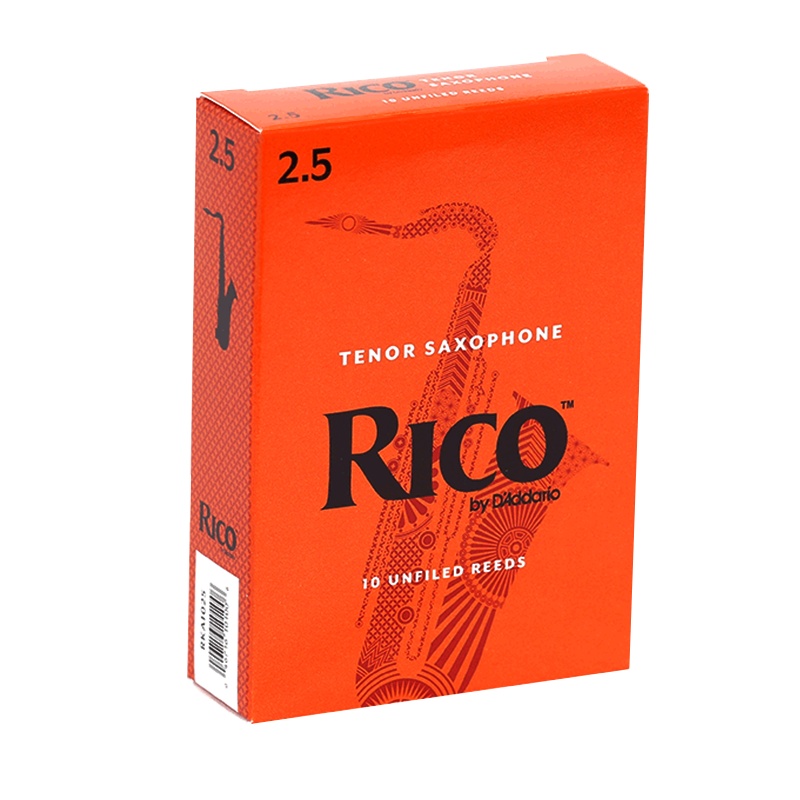 RICO 达达里奥 D'Addario RKA1025瑞扣黄盒次中音萨克斯哨片2.5号降B调Tenor 10片装美国进口