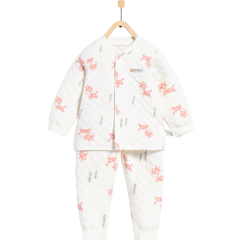 童泰秋冬婴幼儿保暖内衣上衣裤子3-24个月-3岁男女宝宝长袖对开两件套装