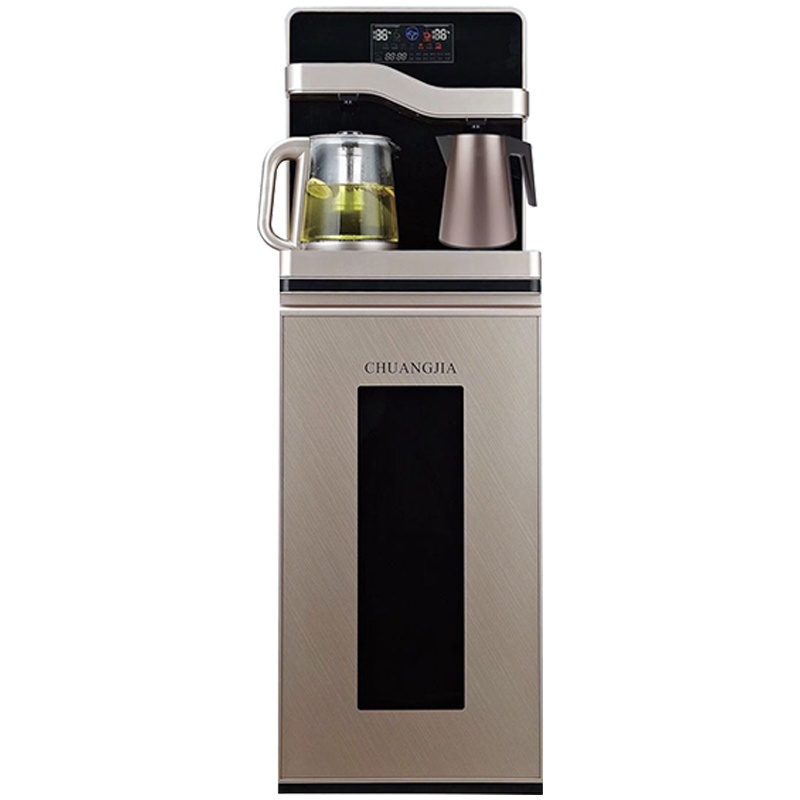 茶芙蓉 全塑钢箱体配彩钢无缝壶带水位线配智能煮茶器分段加热可调抽水时间加热温度配隐形屏茶吧机饮水机