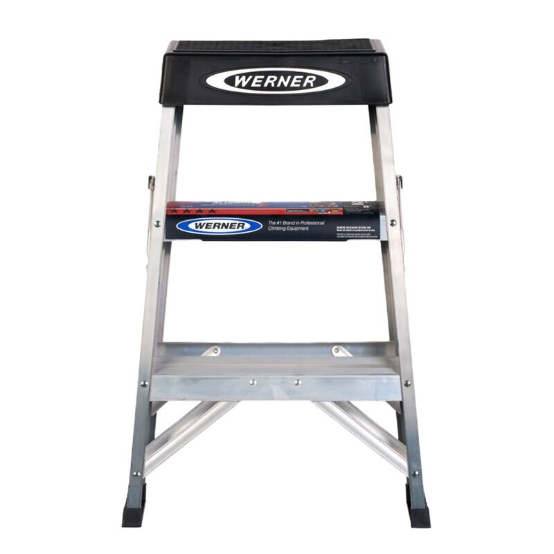 稳耐(WERNER) 150B 家用梯 铝合金梯凳加厚折叠人字梯三步登高