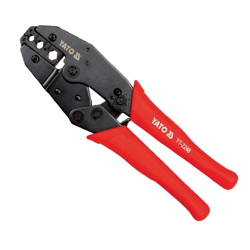易尔拓(YATO)压线钳六边形同轴线冷压端子压接铜鼻子棘轮式