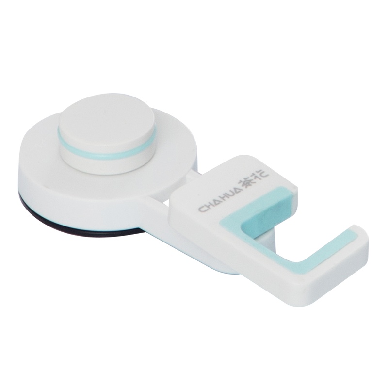 茶花拖把架卫生间粘钩式壁挂浴室免打孔洗手间厕所收纳架粘贴壁挂架伞架[强力无痕多用拖把架14.8*6*2.8cm]