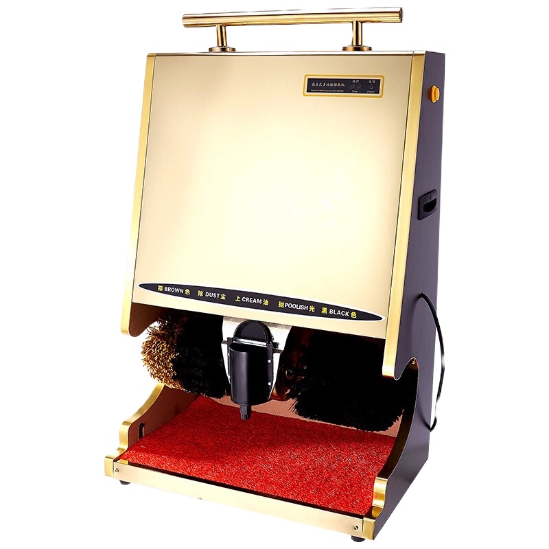 擦鞋机器全自动感应擦鞋机电动钛金刷鞋机器 黑 单台装 20*30*40