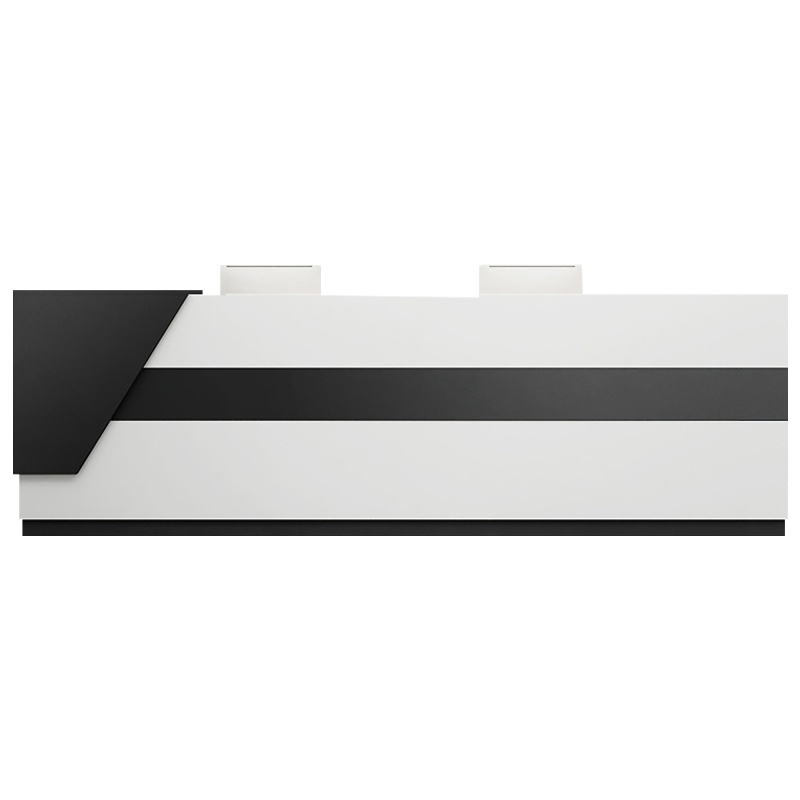 质凡公司前台接待台简约创意吧台培训机构前台美容院幼儿园前台办公桌