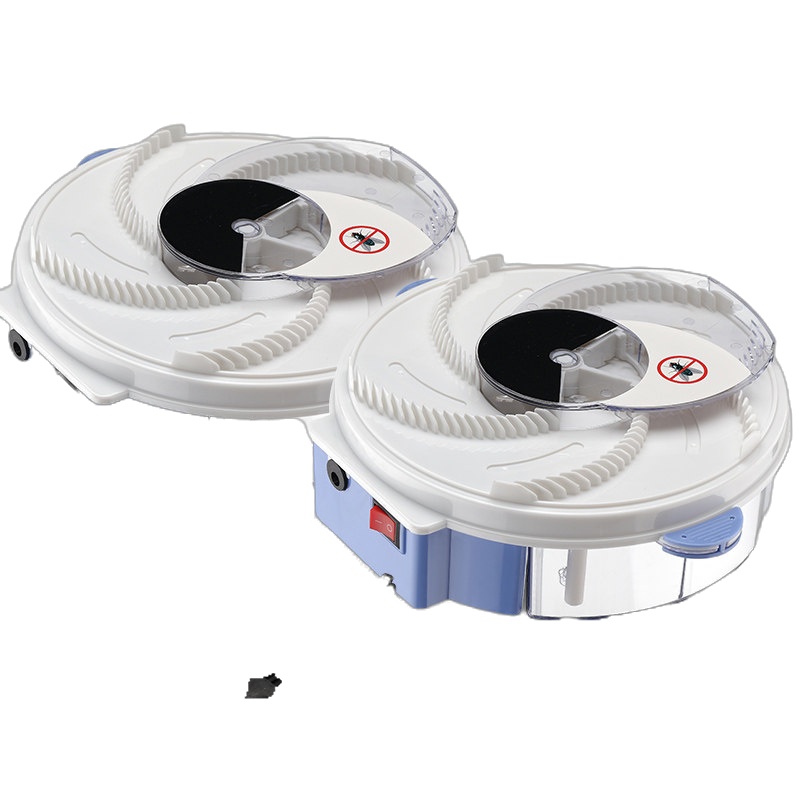 灭苍蝇一扫光家用电动自动捕蝇器灭蝇灯捕捉器机诱抓驱除商用 充电款灭蝇机2台(赠12包诱饵)