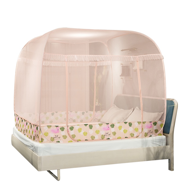 凯诗风尚(CHARSON)蚊帐 苏宁自营 三开门蚊帐家用2022年新款大顶免安装单人学生宿舍蒙古包儿童防摔宿舍下铺蚊帐