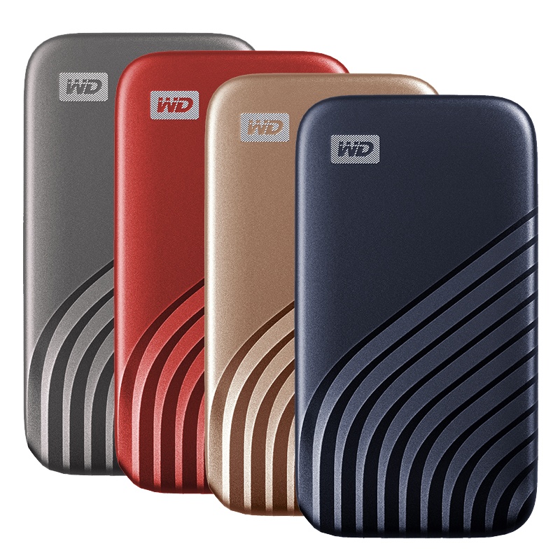 西部数据(WD)固态移动硬盘1TB Type-C便携加密 My Passport随行SSD版 NVMe技术 深空灰
