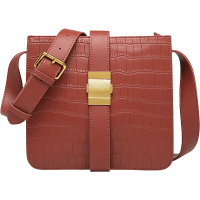 欧米OMI女包2020春季新款鳄鱼纹时尚百搭单肩斜挎包