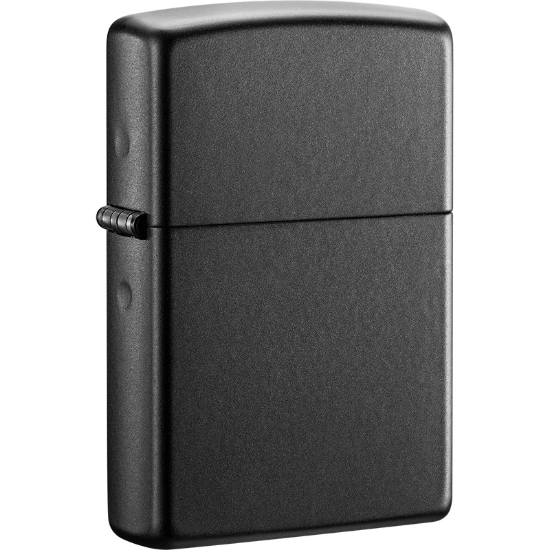zippo芝宝打火机美国原装ZIPPO防风煤油打火机之宝218黑哑漆218-042600