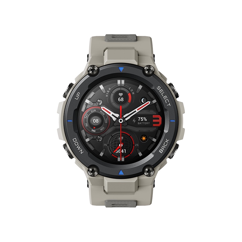 官方自营 Amazfit 华米跃我T-Rex Pro智能运动手表 血压筛查100米防水心率血氧检测健康监测深度防水运动识别男女通用watch 适用苹果华为小米OPPO荣耀安卓手机