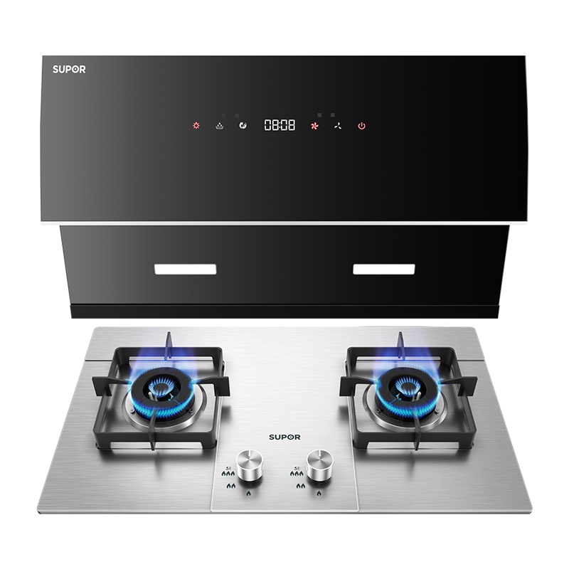 苏泊尔(SUPOR)NJ36+US33抽吸油烟机燃气灶烟灶套餐套装智旋干洗 爆炒22m³挥手感应(天然气)