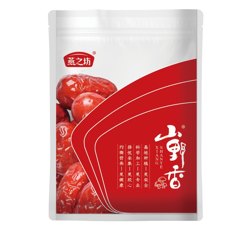 燕之坊新疆红枣特产自然吊干枣免洗即食胡杨枣早餐粥料干货