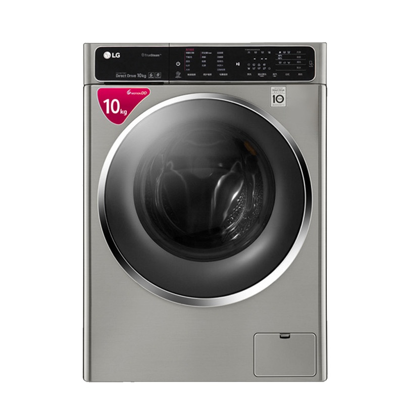 LG洗衣机WD-GH450B7S 10KG大容量 滚筒洗衣机 DD变频电机 蒸汽除菌蒸汽柔顺蒸汽清新 6种智能手洗