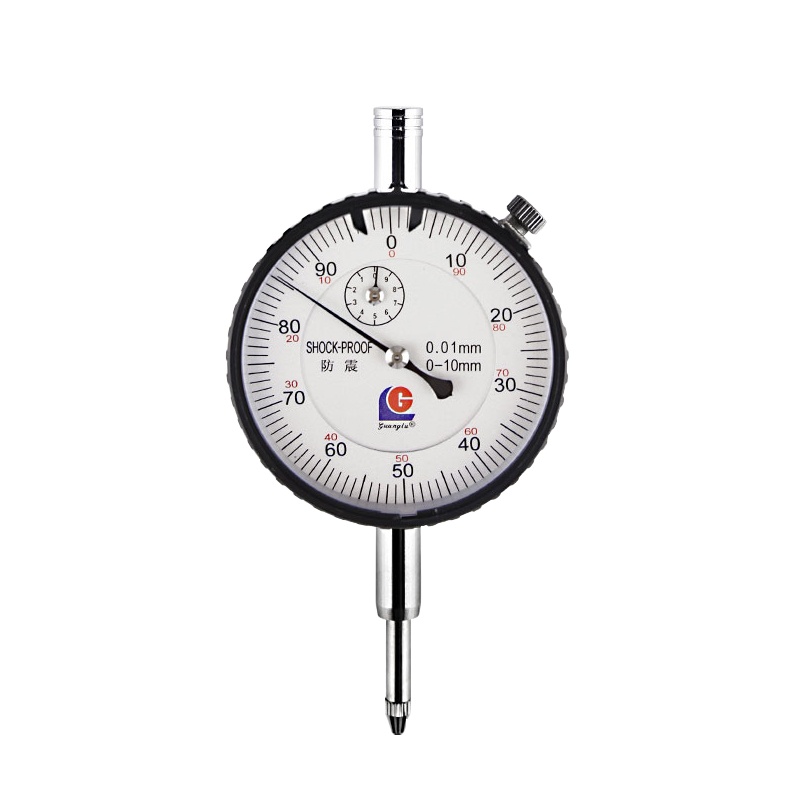 桂林广陆机械百分表表头0-10mm指针式高精度防震指示表丝表大小表盘 0-10mm