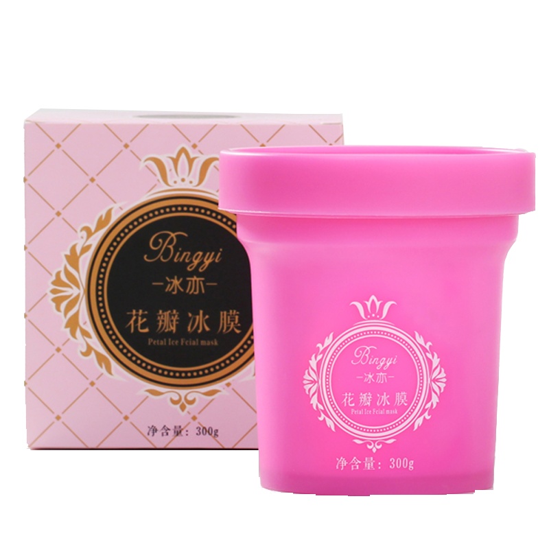 冰亦花瓣面膜冰膜粉正品男女士软膜桶装面膜粉补水保湿化妆品 冰亦花瓣面膜300g