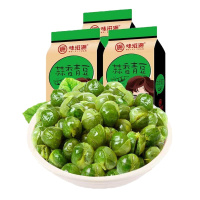 味滋源 蒜香青豆120g*3袋 坚果炒货特产小吃休闲零食品(新老包装随机发货) ZX