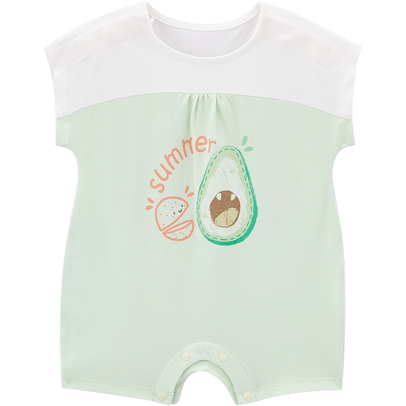 英氏婴儿衣服婴儿连体衣女宝宝夏季新品YRHBJ20314A01