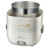 小熊（Bear）三层加热饭盒上班族蒸热饭器可插电保温不锈钢内胆 2L 电热饭盒 DFH-S2017