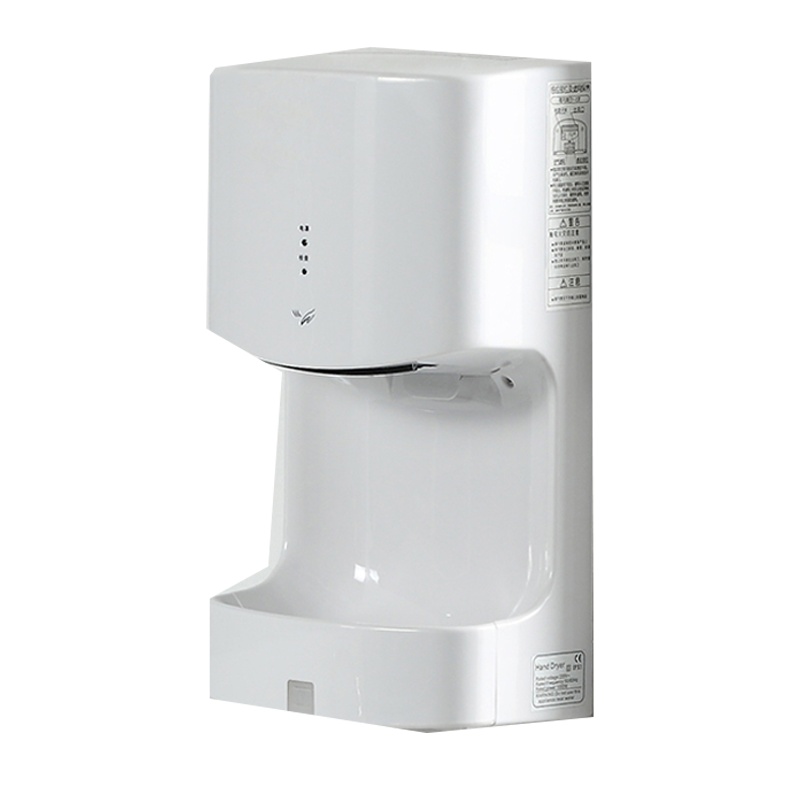 全自动感应烘手机卫生间黄金蛋干手器烘手器高速商用干手机吹手机烘干机_806A款烘手机白色带水盘