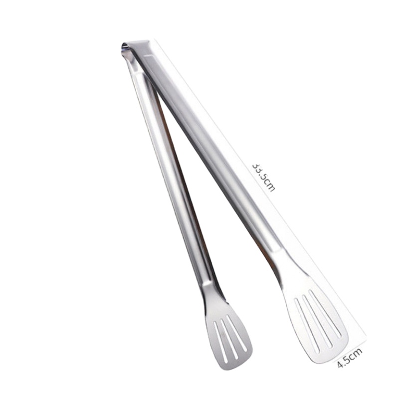 烧烤夹子厨房304不锈钢加厚家用食品夹子面包夹牛排夹子烧烤工具 单个装 7寸[加厚](尺寸偏小)
