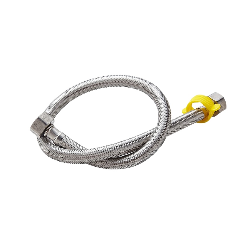 立新求精 304不锈钢编织 龙头金属软管马桶连接水管 4分软管1米长 一根