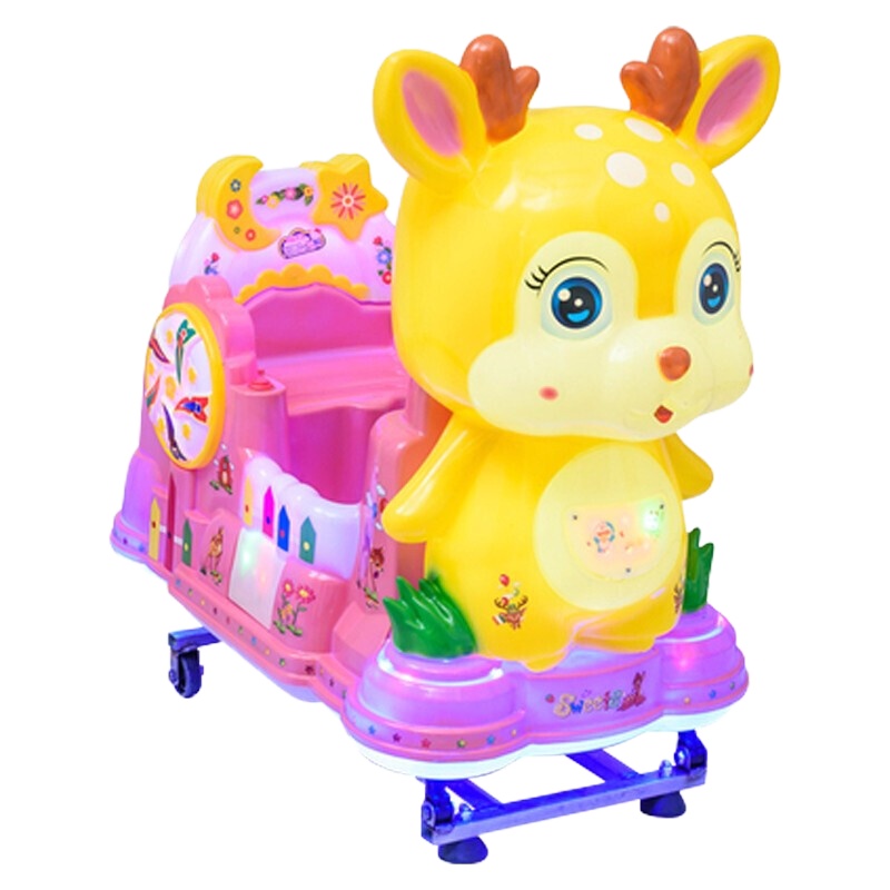 定制100*55*96cm商用儿童投币摇摇车 电动音乐摇摆机 小鹿款/台