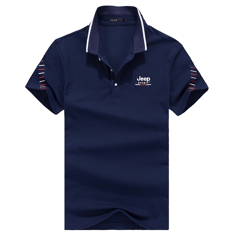 JEEP/吉普短袖POLO衫男夏季保罗Polo衫男士短袖T恤薄休闲商务翻领宽松半袖体恤JEEP SPIRIT