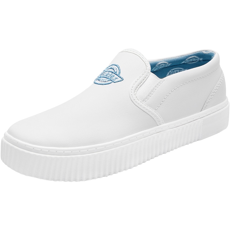 Dickies男鞋夏季新款白色一脚蹬刺绣懒人鞋子潮流百搭男士乐福鞋DK006794