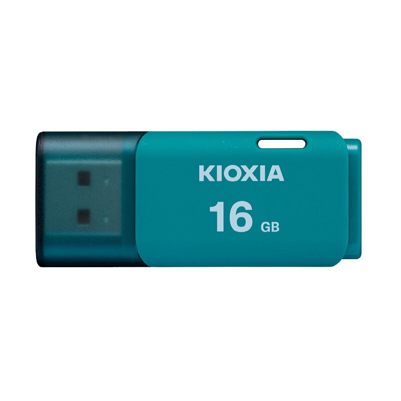 铠侠(Kioxia)16GB U盘 U202 隼闪系列(原东芝优盘) 蓝色 防尘拔盖设计 高速商务学生汽车载电脑两用优盘
