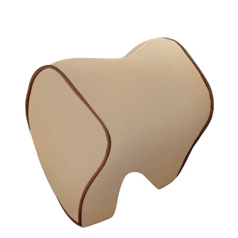 北极绒（Bejirong）汽车头枕护颈枕 太空记忆棉行车靠枕 车用座椅靠垫 升级款黑色