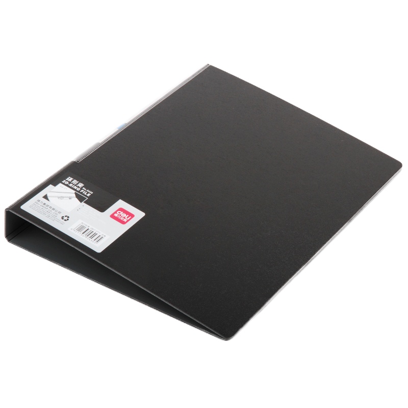 5430得力快捞夹打孔文件夹2寸3寸快劳夹A4插页档案夹资料活页文件 夹两孔夹多层资料册纸板长押夹办公用品批发