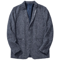 千纸鹤男士正装西服男2019秋季新款青年商务刺绣个性上衣男35122