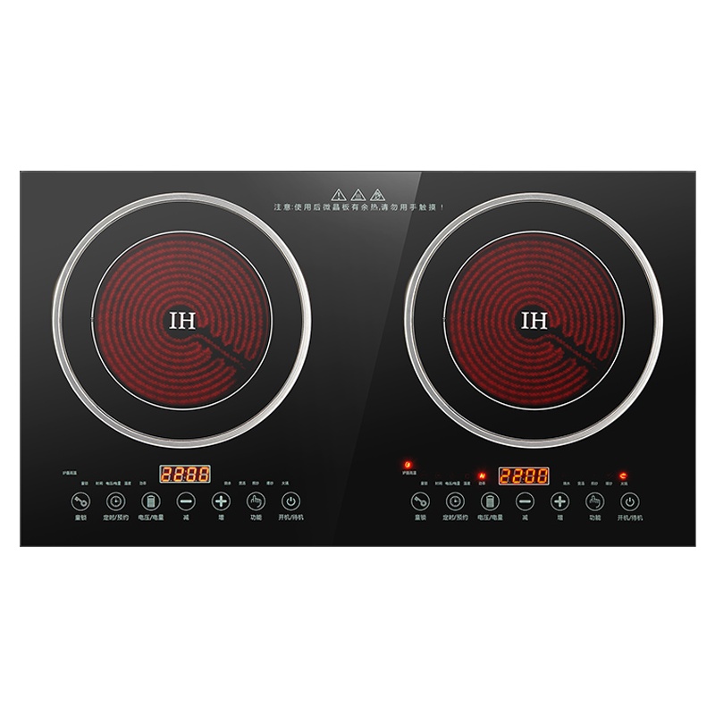 aorihp22双头电磁炉双灶电陶炉嵌入式台式智能一体灶台家用 大尺寸735*415双头电陶炉