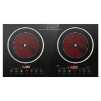 aorihp22双头电磁炉双灶电陶炉嵌入式台式智能一体灶台家用 大尺寸735*415双头电陶炉